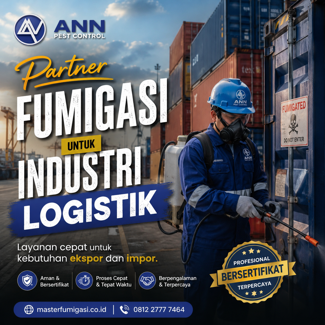 Jasa Fumigasi Ekspor Subang: Menjaga Kualitas Komoditas Anda dengan Master Fumigasi ANN