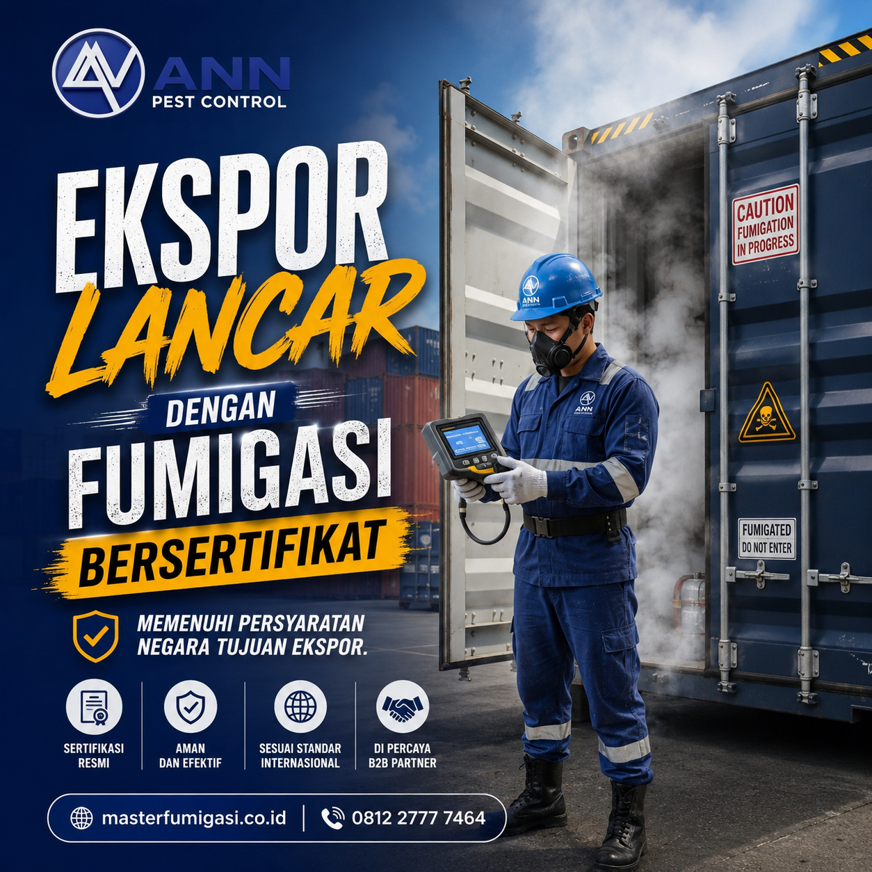 Jasa Fumigasi Ekspor Jakarta Timur: Lindungi Komoditas Anda dari Hama Karantina